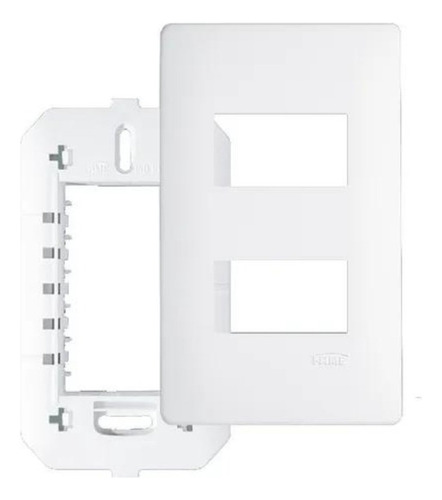 Placa 4x2 2 Módulo Distanciados Com Suporte Habitat - Fame