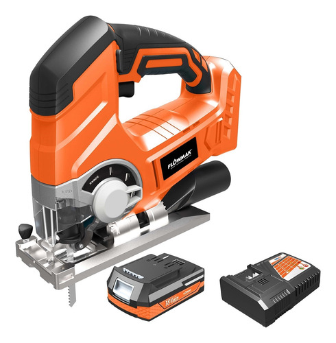 Sierra Caladora 18v Con Batería, Marca Flowmak