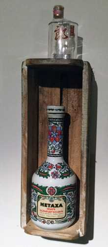 Botella De Licor Griego Metaxa - Porcelana