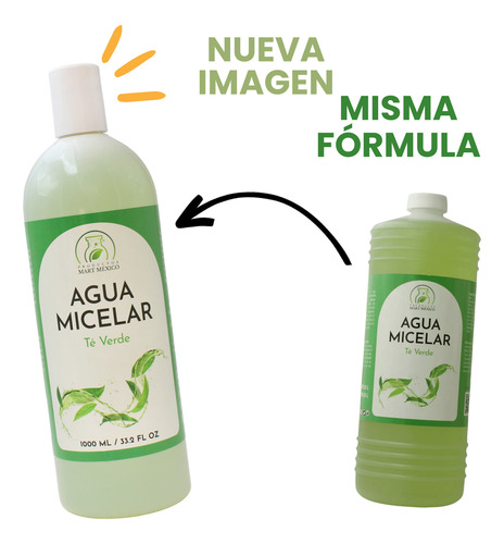 Agua Micelar De Té Verde Hidratante 1 Litro