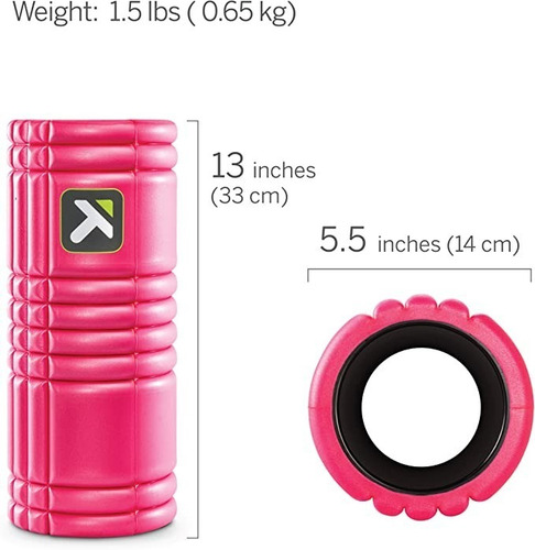 Rodillo De Espuma Para Yoga Pilates, Juego De Masaje Color Rosa