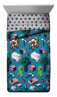 Minecraft Genda Iso Animales Twin Comforter Super Soft ...