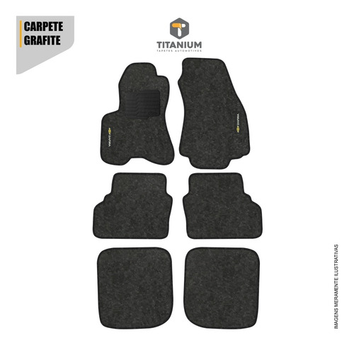 Imagem 2 de 4 de Tapete Zafira 7 Lug 6pçs 2001 A 2012 Carpete - Linha Bronze