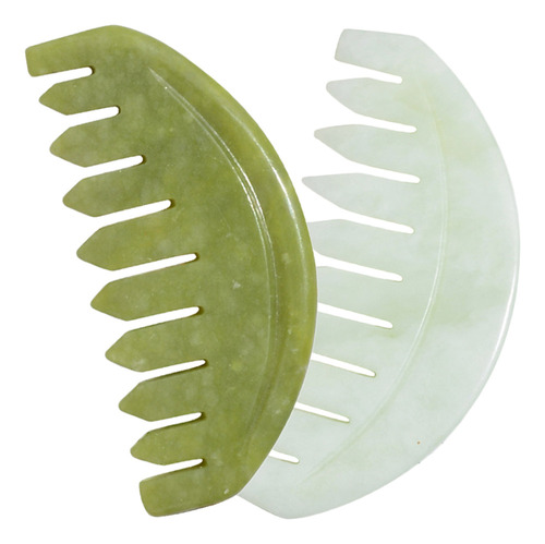 Masajeador Meridians Jade, Peine De Masaje Para Cabello, 2 U