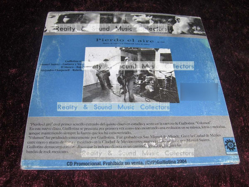 Guillotina Pierdo El Aire Cd Single Original De Coleccion (Usado)