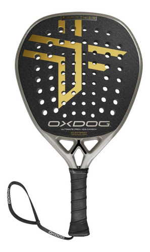 Pala De Pádel Oxdog Pro + Plus Color Negro Gris Dorado