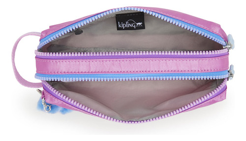 Kipling Cosmetiquera Garri Pouch 100% Color Rainbow Pop Sweet Hibiscus Met