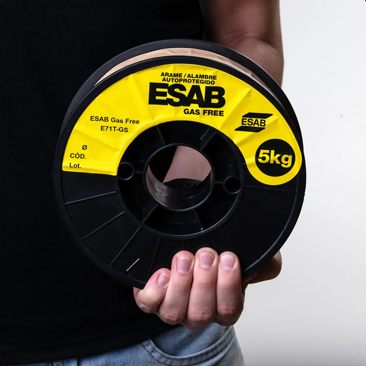 Arame Para Solda Mig Uso Sem Gás 0,8mm 5kg Esab Gas Free 6