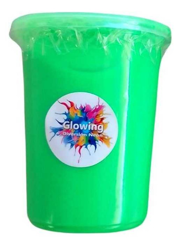 Pintura Splash Verde Neon, Fluorescente  Con Luz Uv