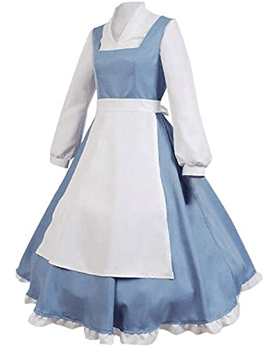 Belleza Y Bestia Belle Cosplay Costume Vestido De Criad...