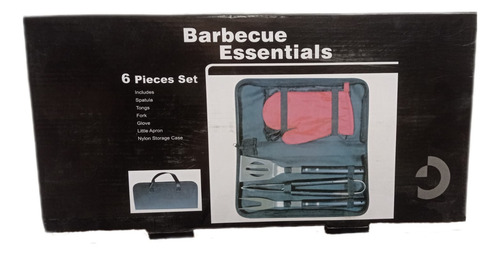 Estuche Para Asar Bbq De Acero Inoxidable Con Guante