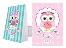 Comprar Buho Lechucitas Souvenir Anotador Personalizado X25 10x14!!!
