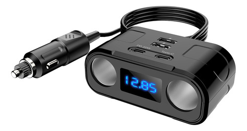 Cargador Coche Pd+qc3.0+usb Dual Adaptador Carga Rápida 2-so