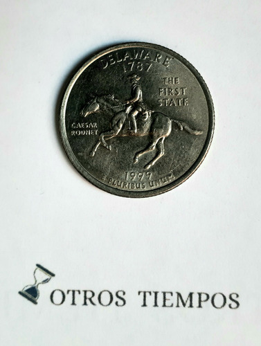 Moneda Cuarto De Dolar 1/4 (quarter)  Estado Delaware 1999