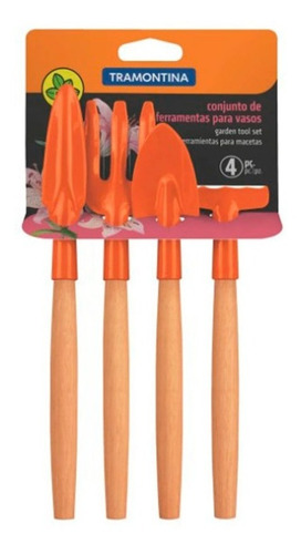 Set Herramientas Jardin Kit 4 Pzas Tramontina Maceta Plantas