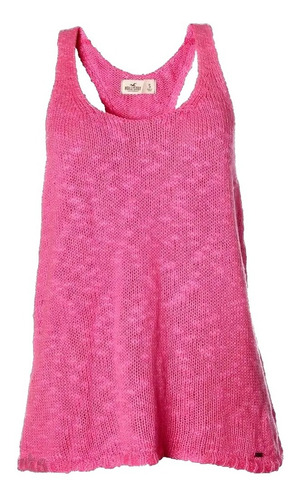 Blusinha De Tricot Feminina Hollister Pink Custom Original