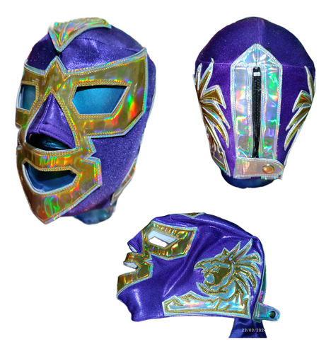 Mascara Luchador Dmt Azul Semiprofesional