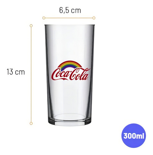 Set de 6 piezas Coca-Cola Pride Nadir de 300 ml