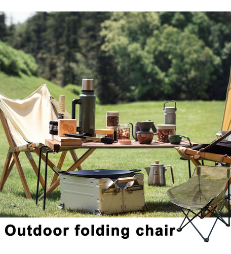 Silla Plegable Al Aire Libre Taburete Portátil Para Acampar