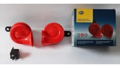 Hella Pitos Caracol Cornetas Oreja De Perro Juego X2 + Rele