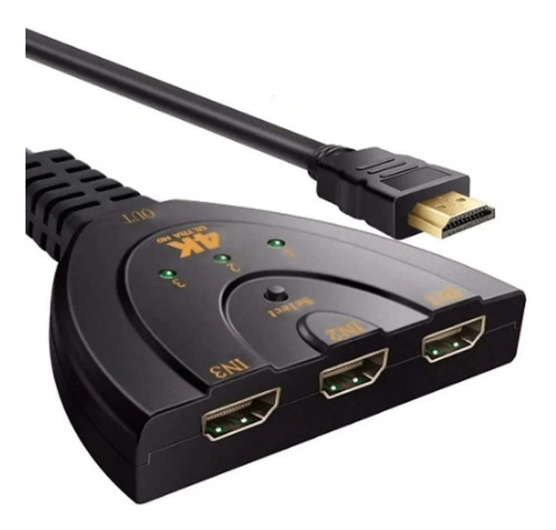 Switch Adaptador Hdmi 3 Puertos Conmutador Selector 4k Hdmi3