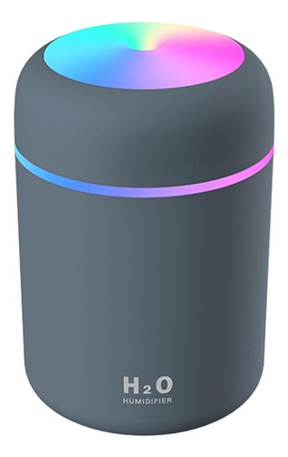 Difusor USB de aceites esenciales H2o, 300 ml, LED, color negro