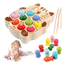 Comprar Juegos Magnéticos De Pesca De Madera, Juguetes , Juegoe