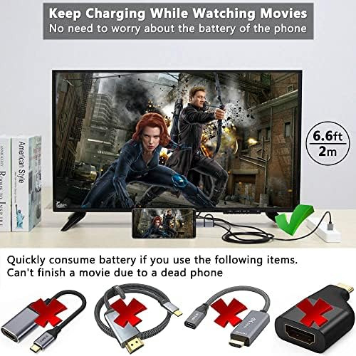 Adaptador Hdmi Micro Usb Tipo C 2 Em 1 Cabo Mhl Conversor D
