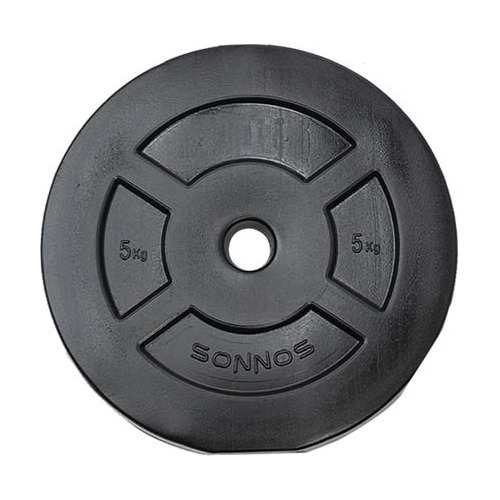 Disco 5 Kg Pvc Diametro 25 Mm Para Mancuernas Sonnos