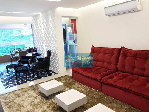 Imagem 4 de 25 de Apartamento Com 3 Dormitórios, 1 Suíte, Sacada Gourmet, Lazer Completo, 2 Vagas, À Venda, 126 M² Por R$ 900.000 - Canto Do Forte - Praia Grande/sp - Ap0143