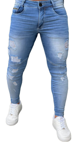Calça Jeans Destroyed Skinny Estonada Premium