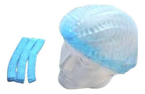 Imagen 2 de 2 de Gorra Quirúrgica Cofia Descartable X 100 Blancas O Celestes