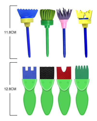 Set De Pintura Para Niños De 18 Piezas Con Rodillos Para Del