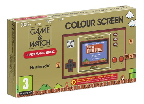 Nintendo Game & Watch Super Mario Bros. color rojo y dorado