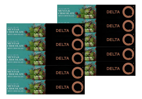 100 Cápsulas Delta Q Café Chocolate Com Menta Intensidade 7