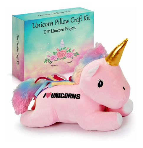 2pepers Make Your Own Unicorn Pillow Kit Arts And Crafts For