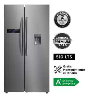 Refrigeradora Bord Side By Side Sbs510nfs-m 510lt