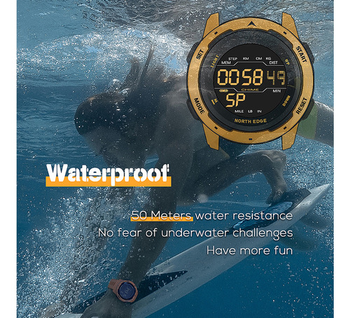 Reloj Digital, Reloj Militar, Reloj Impermeable Con Alarma