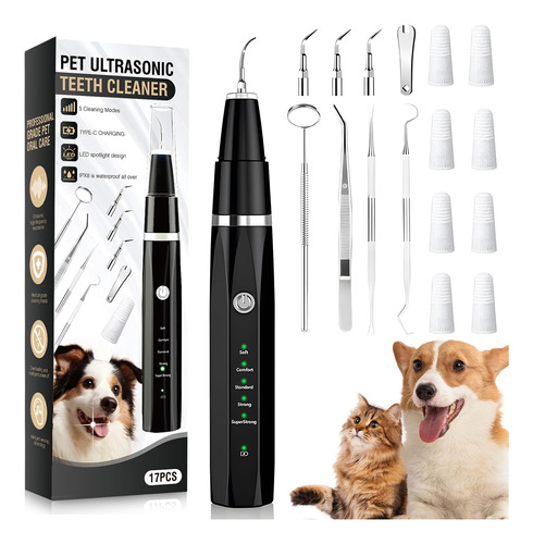 Limpiador Dental Ultrasonico Para Perros, Removedor De Placa