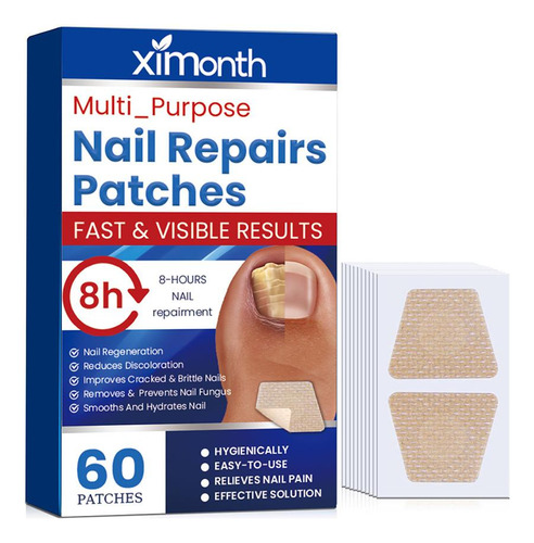 Parches Reparadores De Uñas Extra Fuertes, 60 Unidades