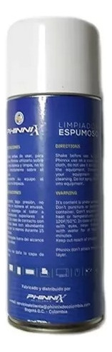 Limpiador Espumoso Para Computadores Phinnix De 450 Ml