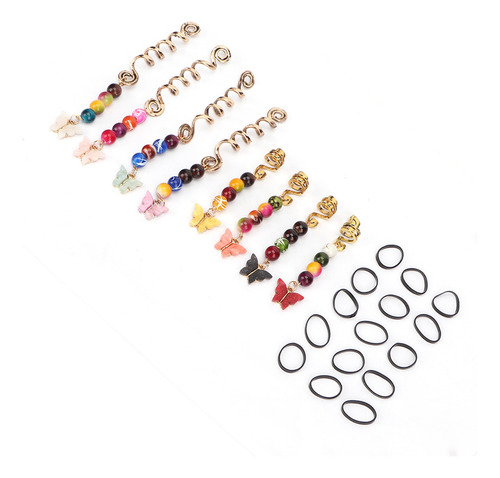Hair Beads Jewelry, 24 Unidades, Colgantes De Primavera Con