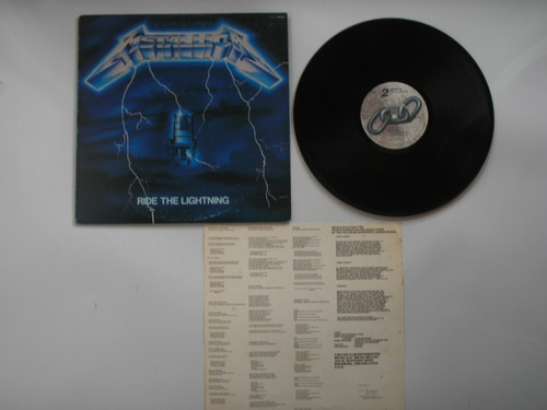 Lp Vinilo Metallica  Ride The Lightning Printed Japon 1984