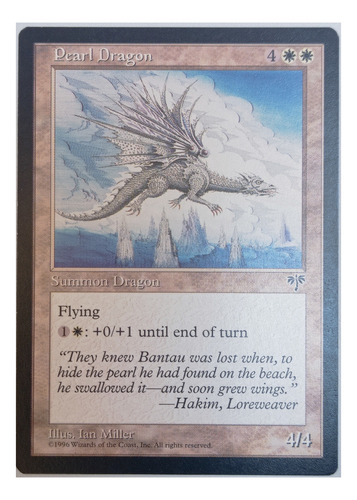 Carta Magic Pearl Dragon [mirage] Mtg Dragon