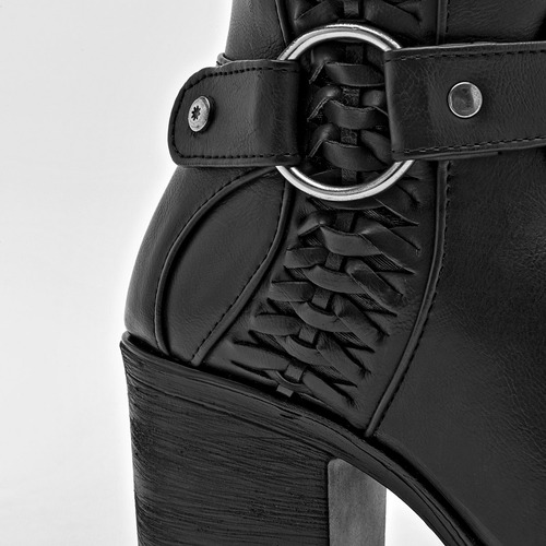 Moramora Bota Para Mujer Negro, Código 128903-e