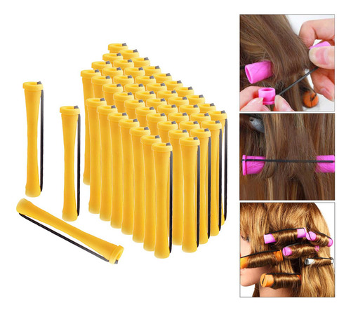 . 2 Kit De Rodillos De Pelo Para Rizar Las 50 Piezas 0,7 Cm