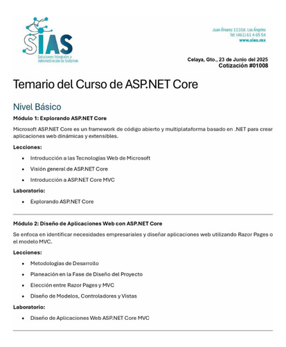 Curso De .net Core Básico, Promoción