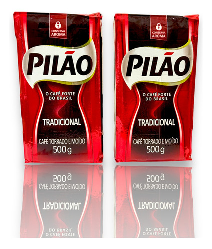 Pack Promoción Café Brasileño Pilao Tradicional 2x500 Gr