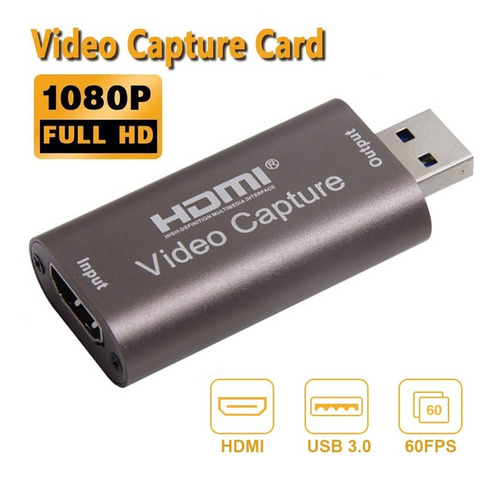 Capturadora Video Hdmi Usb 3.0 1080p Soporta 4k Pc / Laptop