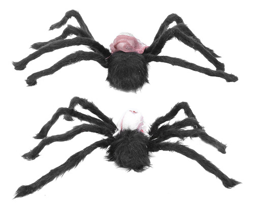 Decoración De Araña De Halloween, 2 Piezas, Accesorios De Fi